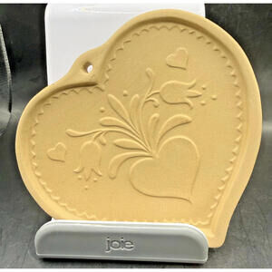 Vintage Brown Bag Cookie Art, Hill Design, 1986, Folk Art Heart With Tulips,